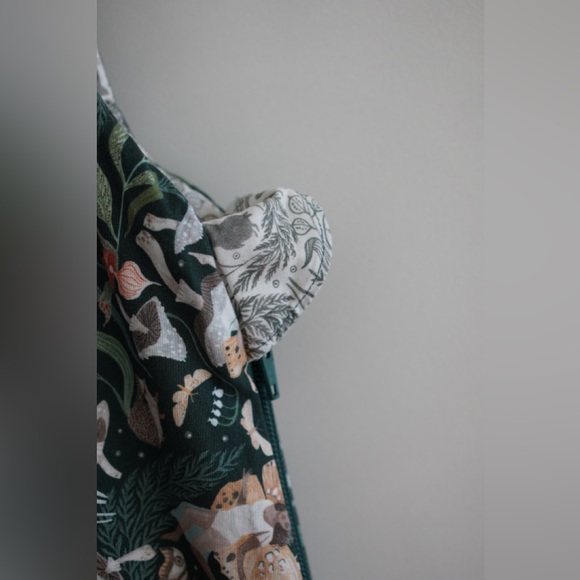 Handmade Wool and Cotton Sleep Sack in Forest Fairies - Picture 4 of 5